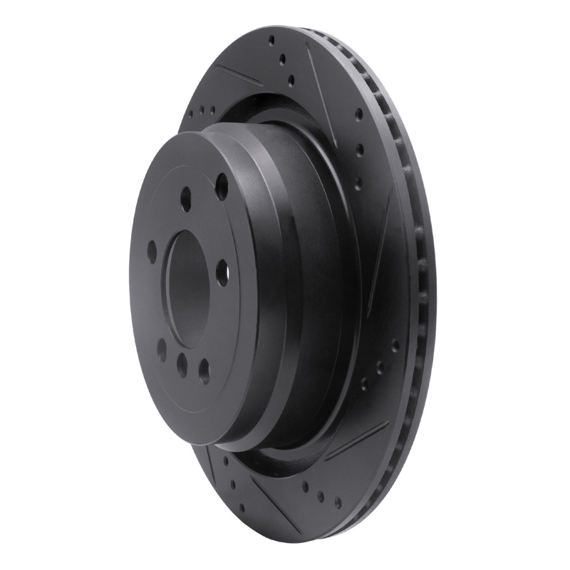 Land Rover Range Rover Brake Rotor (1) - Rear Right - DFC - Drilled & Slotted - Black - `06-`12