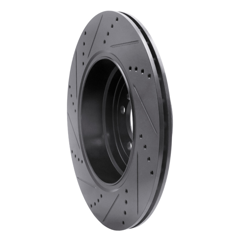 Land Rover Range Rover Brake Rotor (1) - Rear Right - DFC - Drilled & Slotted - Black - `10-`12