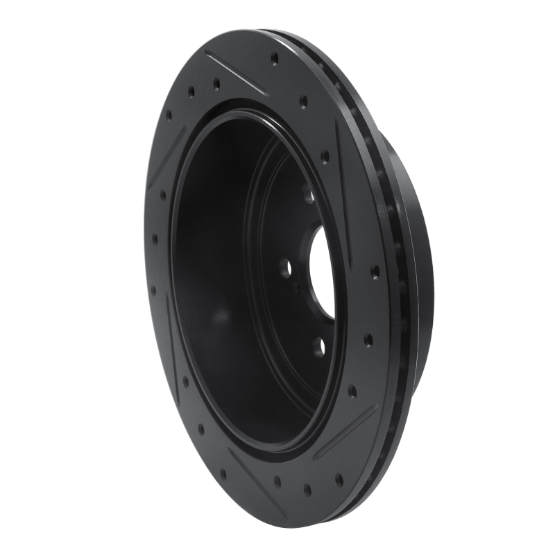 Scion FR-S Brake Rotor (1) - Rear Left - DFC - Drilled & Slotted - Black - `10-`25