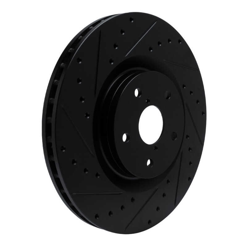 Subaru Ascent Brake Rotor (1) - Front Left - DFC - Drilled & Slotted - Black - `19-`23