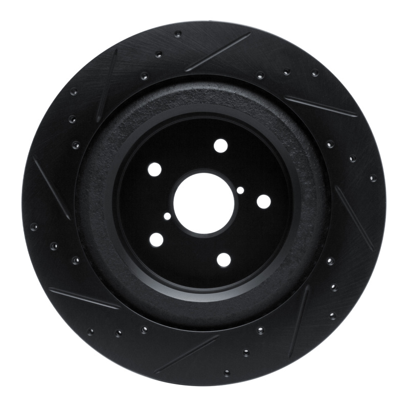 Subaru Ascent Brake Rotor (1) - Rear Right - DFC - Drilled & Slotted - Black - `19-`25