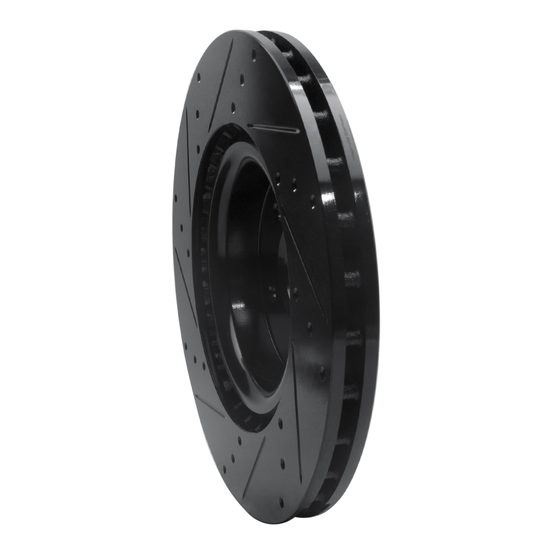 Genesis G70 Brake Rotor (1) - Front Right - DFC - Drilled & Slotted - Black - `18-`22