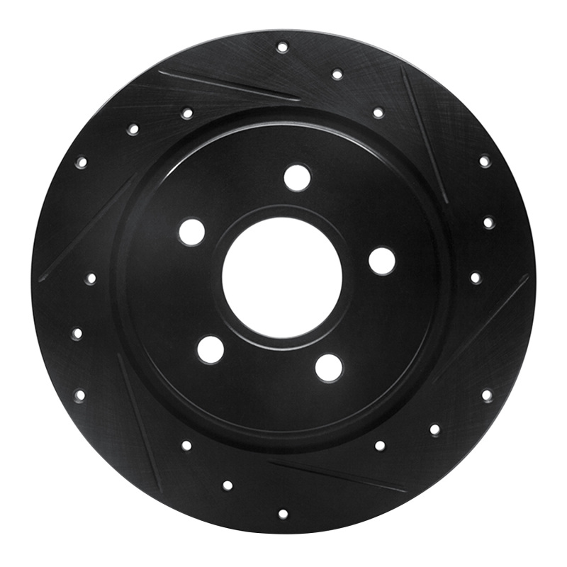 Volvo C30 Brake Rotor (1) - Rear Right - DFC - Drilled & Slotted - Black - `04-`13
