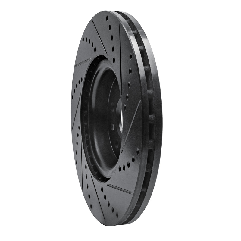 Volvo S60 Brake Rotor (1) - Front Left - DFC - Drilled & Slotted - Black - `07-`16