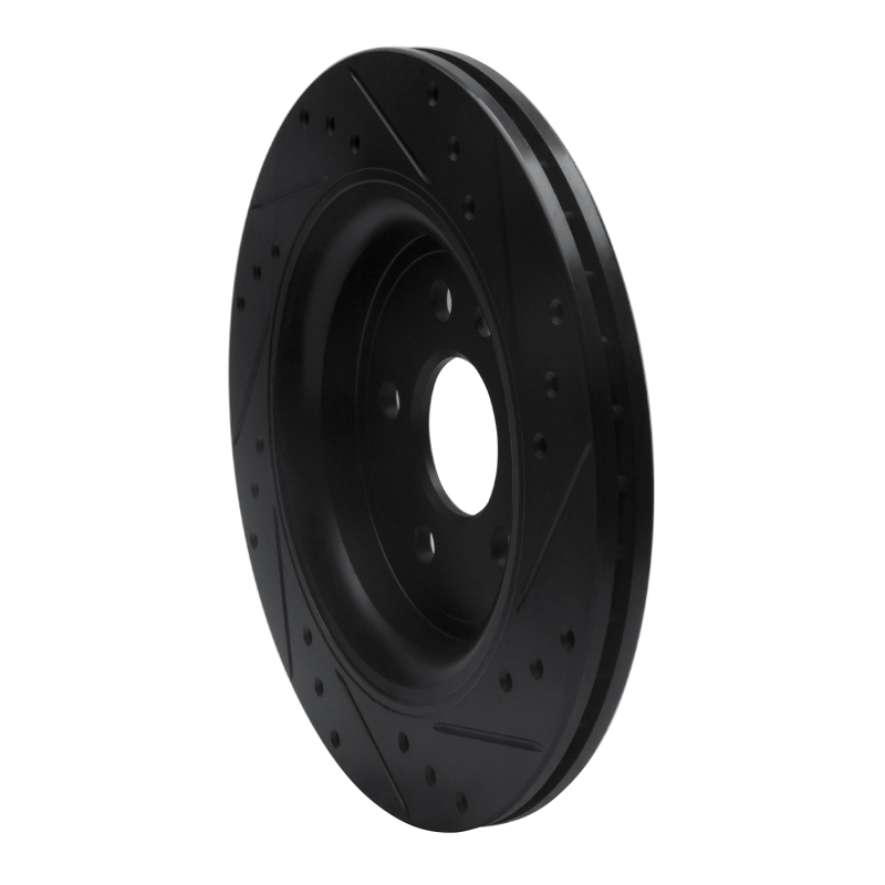 Volvo XC70 Brake Rotor (1) - Rear Left - DFC - Drilled & Slotted - Black - `07-`18