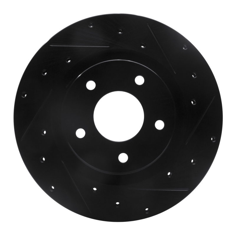 Chrysler 200 Brake Rotor (1) - Front Right - DFC - Drilled & Slotted - Black - `07-`25