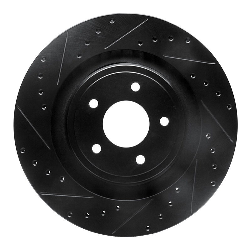 Chrysler 200 Brake Rotor (1) - Front Left - DFC - Drilled & Slotted - Black - `08-`14