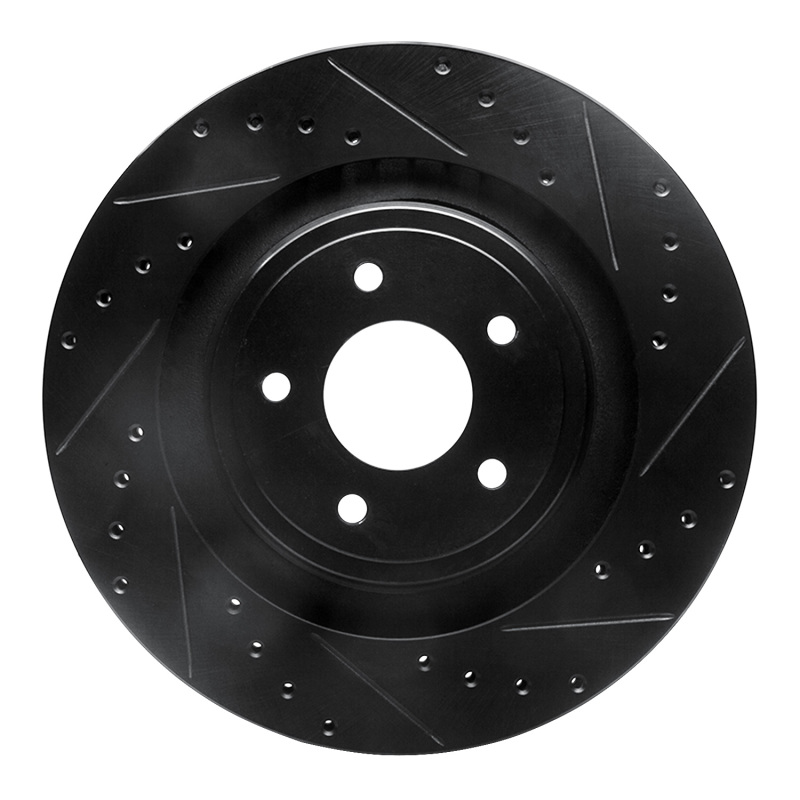 Chrysler 200 Brake Rotor (1) - Front Right - DFC - Drilled & Slotted - Black - `08-`14