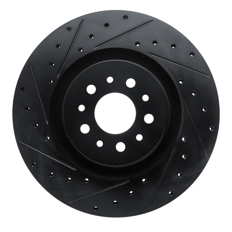Ram ProMaster City Brake Rotor (1) - Front Left - DFC - Drilled & Slotted - Black - `15-`22