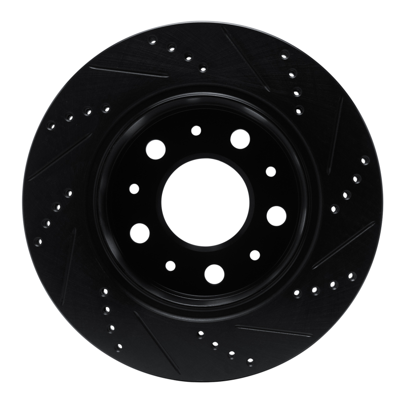 Ram ProMaster Brake Rotor (1) - Rear Left - DFC - Drilled & Slotted - Black - `14-`21