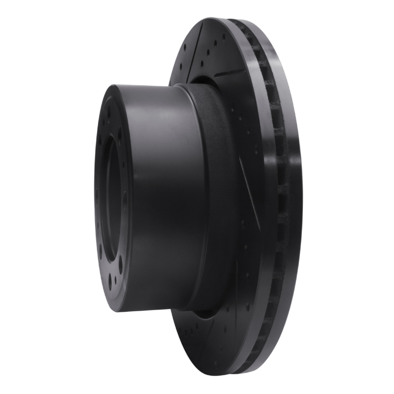 Ram 3500 Brake Rotor (1) - Rear Left - DFC - Drilled & Slotted - Black - `19-`25