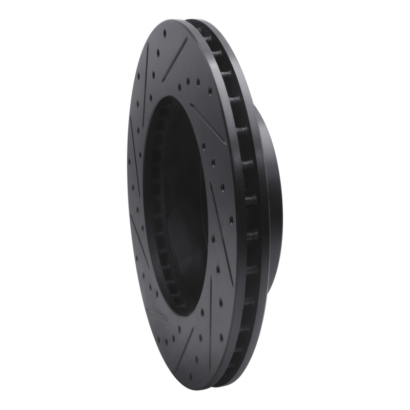 Jeep Grand Cherokee Brake Rotor (1) - Front Right - DFC - Drilled & Slotted - Black - `99-`04