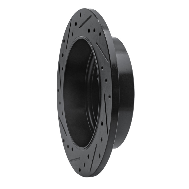 Jeep Liberty Brake Rotor (1) - Rear Right - DFC - Drilled & Slotted - Black - `03-`07