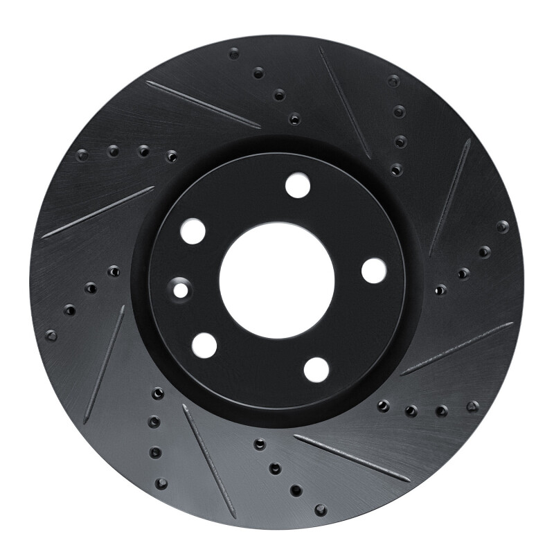 Chevrolet Corvette Brake Rotor (1) - Front Right - DFC - Drilled & Slotted - Black - `14-`19