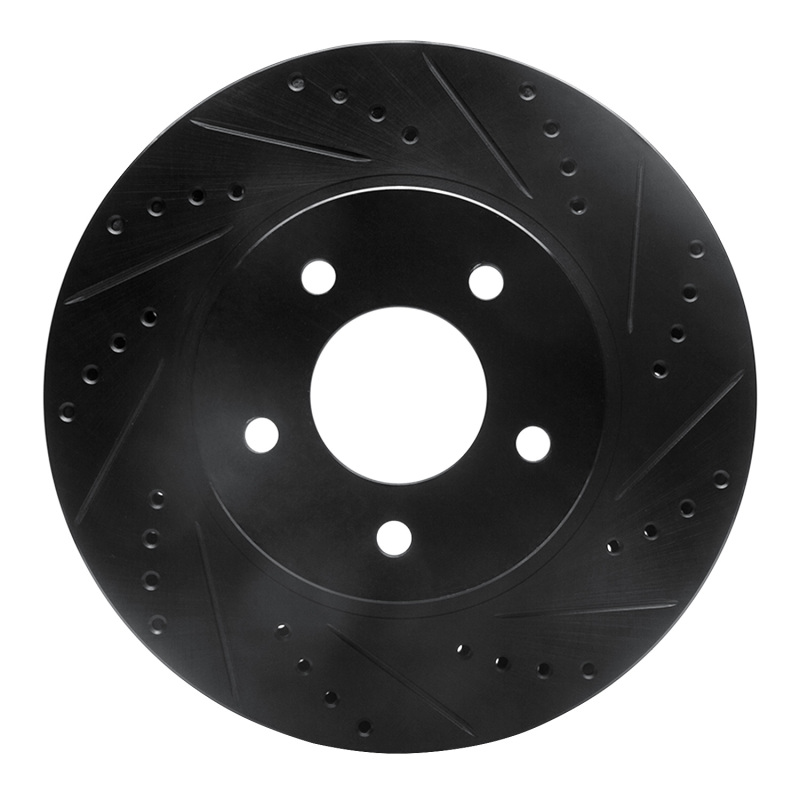 Chevrolet Equinox Brake Rotor (1) - Front Right - DFC - Drilled & Slotted - Black - `02-`07