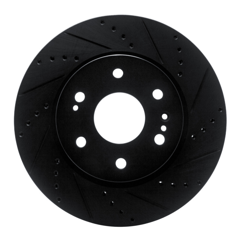 Cadillac Escalade ESV Brake Rotor (1) - Front Right - DFC - Drilled & Slotted - Black - `19-`26