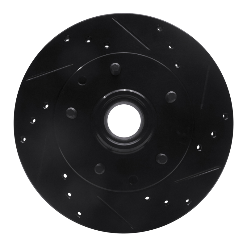 Chevrolet Blazer Brake Rotor (1) - Front Right - DFC - Drilled & Slotted - Black - `91-`03