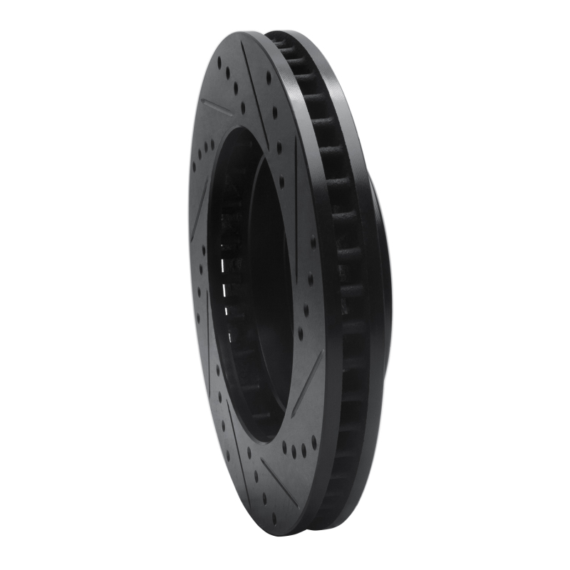 Chevrolet Blazer Brake Rotor (1) - Front Left - DFC - Drilled & Slotted - Black - `97-`05