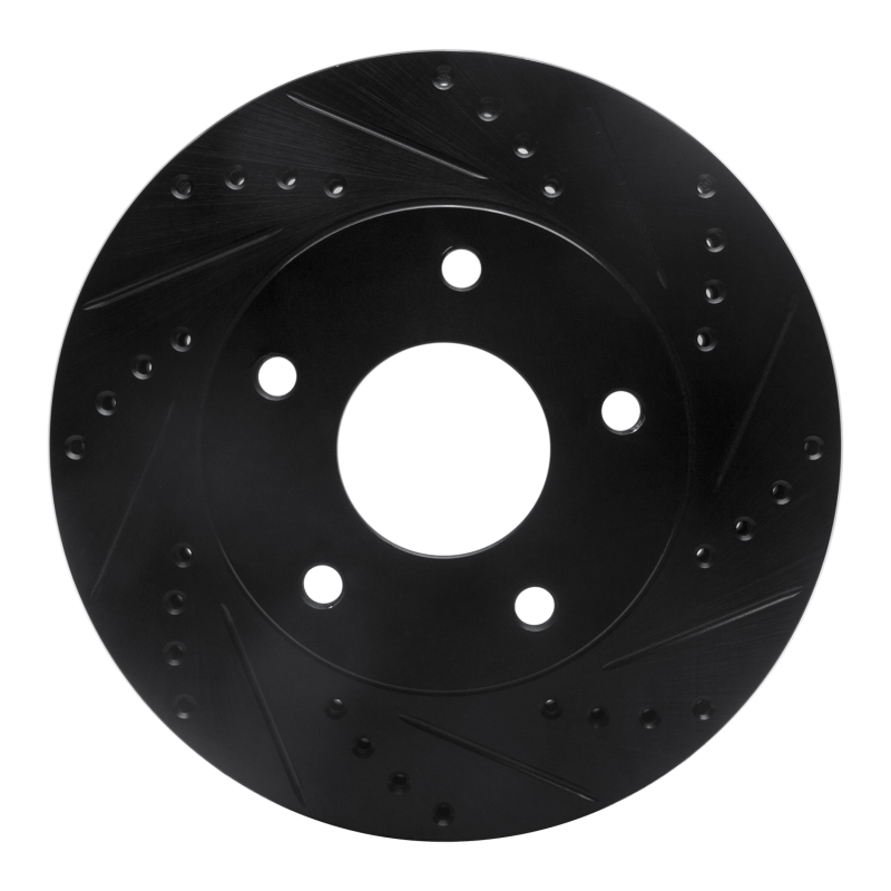 Chevrolet Blazer Brake Rotor (1) - Front Right - DFC - Drilled & Slotted - Black - `97-`05
