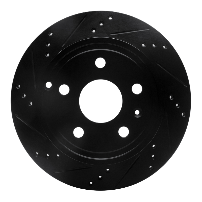 Chevrolet Equinox Brake Rotor (1) - Rear Left - DFC - Drilled & Slotted - Black - `10-`17