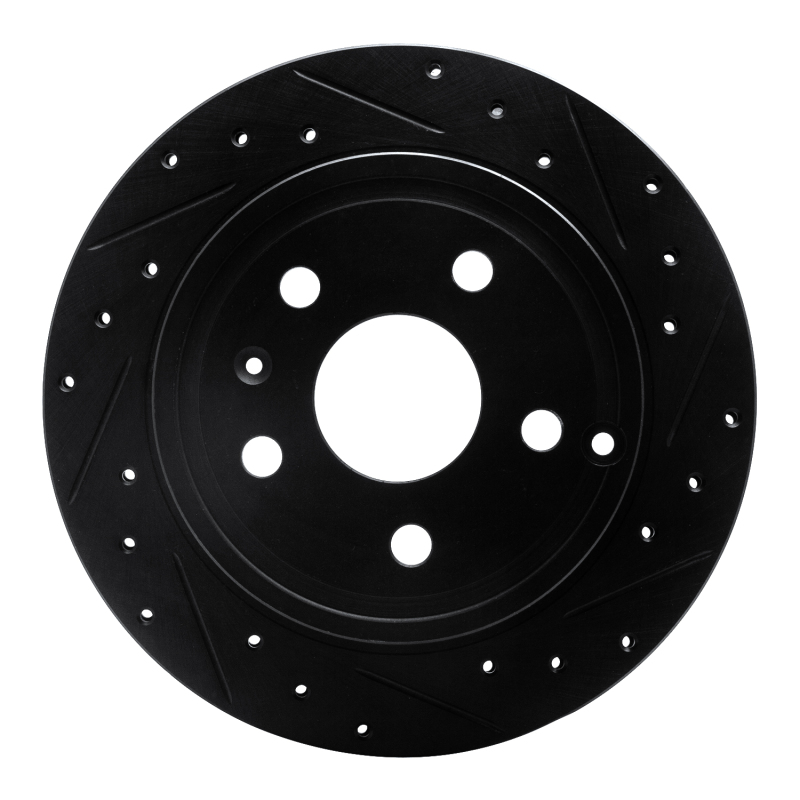 Chevrolet Equinox Brake Rotor (1) - Rear Right - DFC - Drilled & Slotted - Black - `10-`17