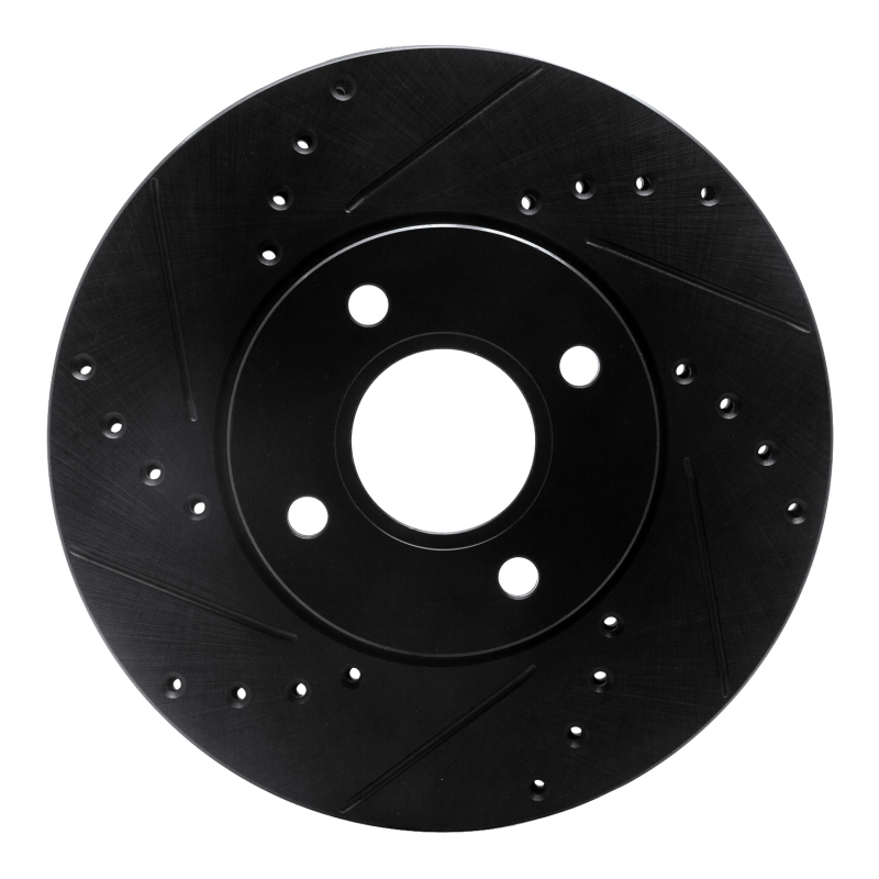 Ford EcoSport Brake Rotor (1) - Front Left - DFC - Drilled & Slotted - Black - `05-`12