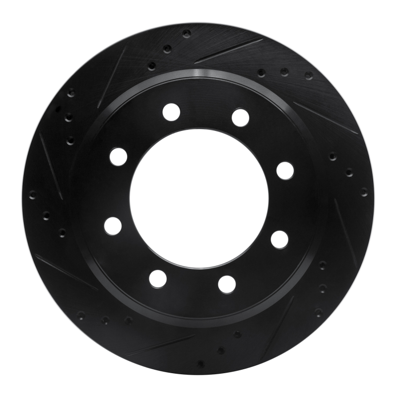 Ford E-350 Super Duty Brake Rotor (1) - Rear Left - DFC - Drilled & Slotted - Black - `08-`25
