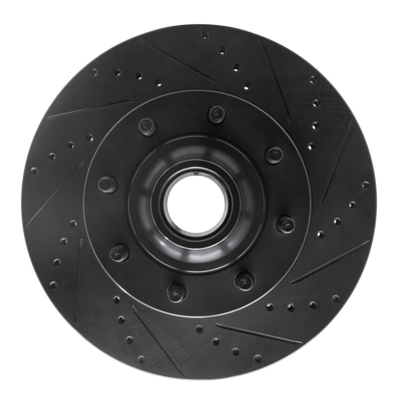 Ford E-350 Super Duty Brake Rotor (1) - Front Right - DFC - Drilled & Slotted - Black - `08-`25