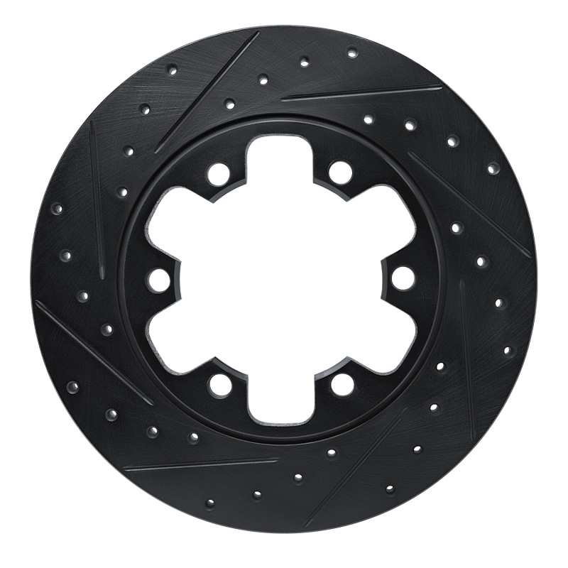 Ford Transit-250 Brake Rotor (1) - Rear Left - DFC - Drilled & Slotted - Black - `15-`25