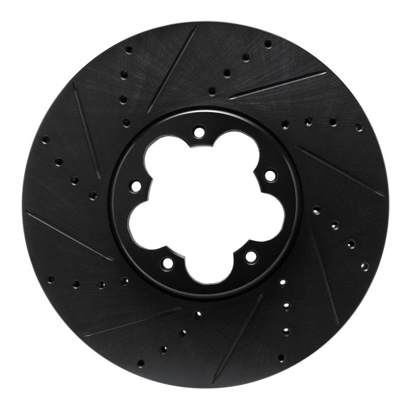 Ford Transit-150 Brake Rotor (1) - Front Left - DFC - Drilled and Slotted - Black - `20-`25