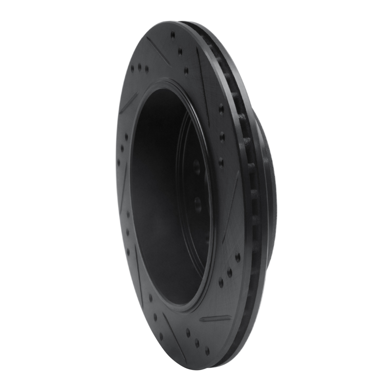 Lincoln Town Car Brake Rotor (1) - Rear Left - DFC - Drilled & Slotted - Black - `03-`11