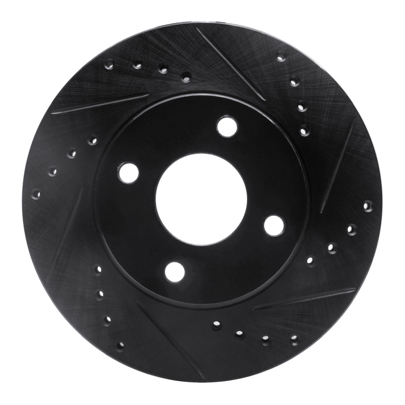 Ford Contour Brake Rotor (1) - Front Right - DFC - Drilled & Slotted - Black - `95-`04