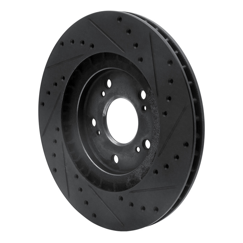 Acura NSX Brake Rotor (1) - Rear Left - DFC - Drilled & Slotted - Black - `97-`05