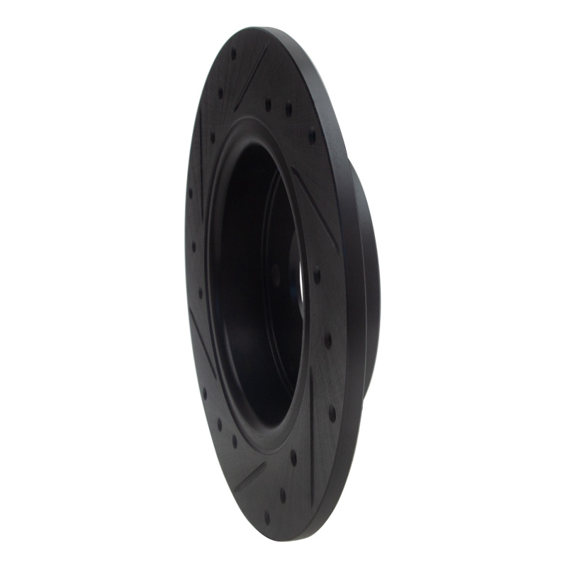 Honda Civic Brake Rotor (1) - Rear Right - DFC - Drilled & Slotted - Black - `16-`25