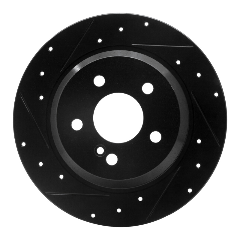 Mercedes-Benz E350 Brake Rotor (1) - Rear Left - DFC - Drilled & Slotted - Black - `03-`16