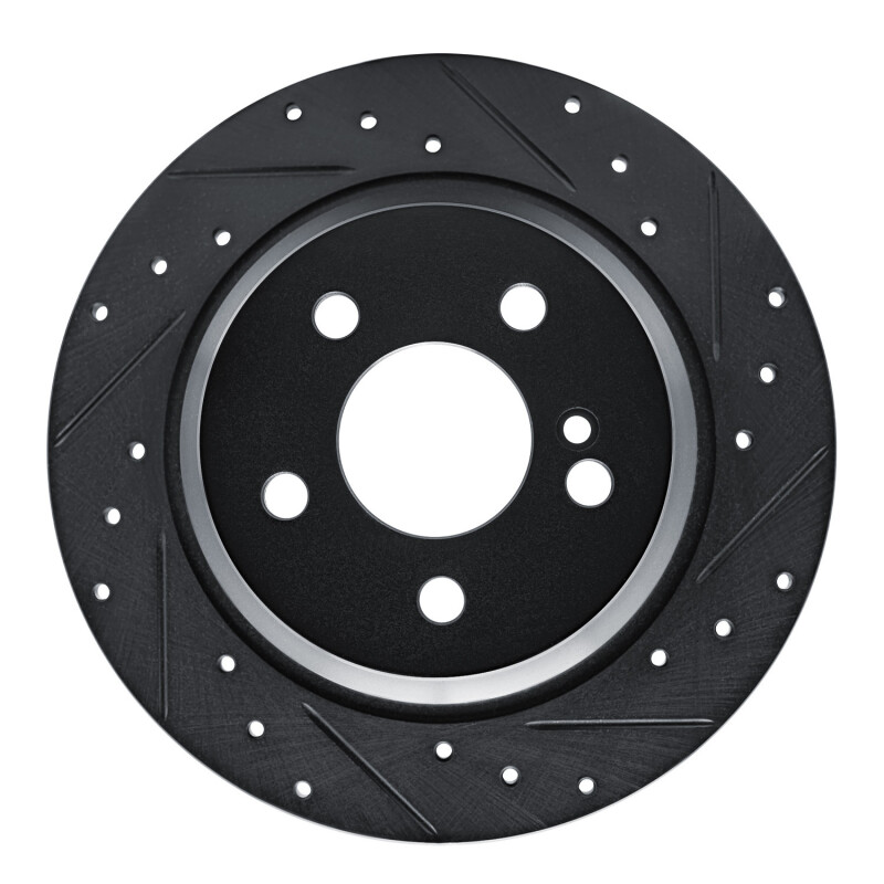 Mercedes-Benz SL500 Brake Rotor (1) - Rear Right - DFC - Drilled & Slotted - Black - `03-`06