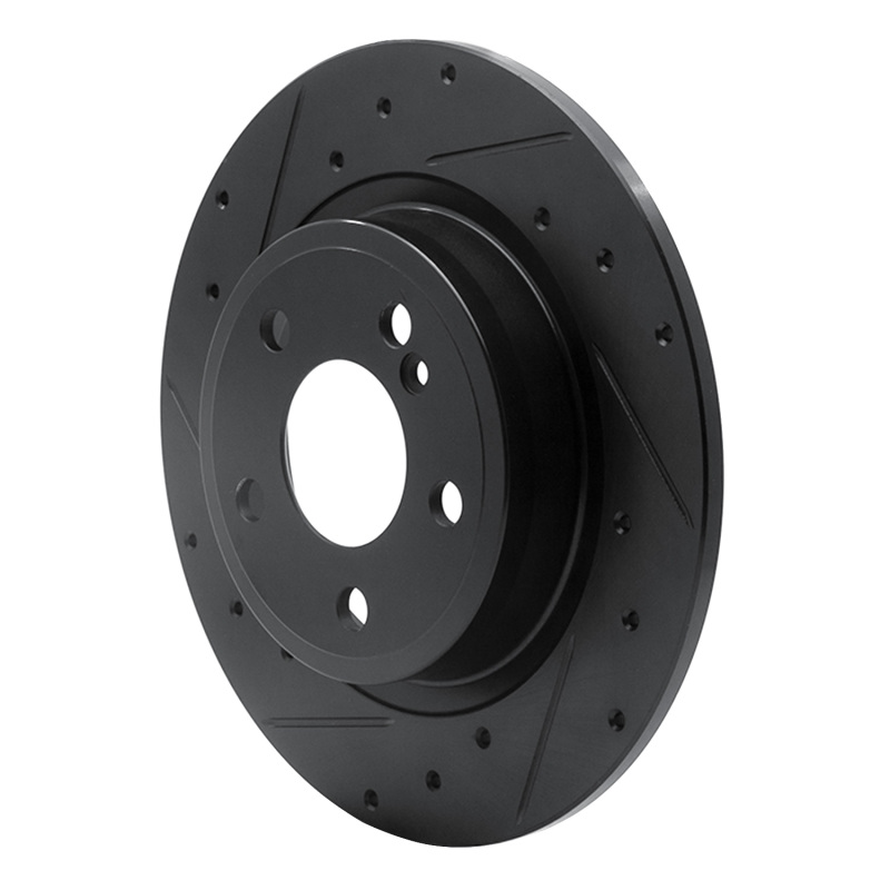 Infiniti QX30 Brake Rotor (1) - Rear Left - DFC - Drilled & Slotted - Black - `14-`20