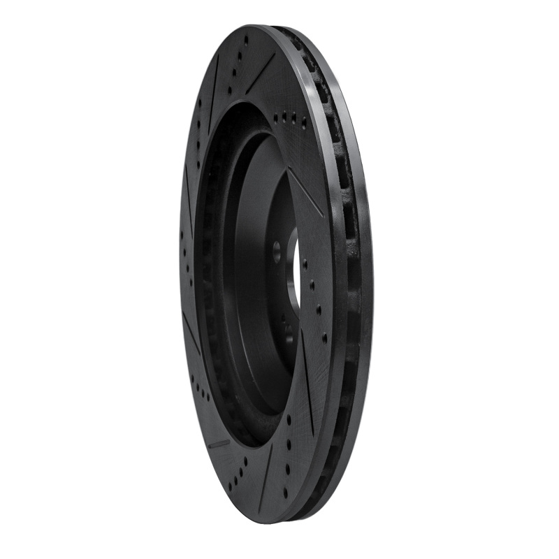 Mercedes-Benz S560 Brake Rotor (1) - Rear Right - DFC - Drilled & Slotted - Black - `14-`21