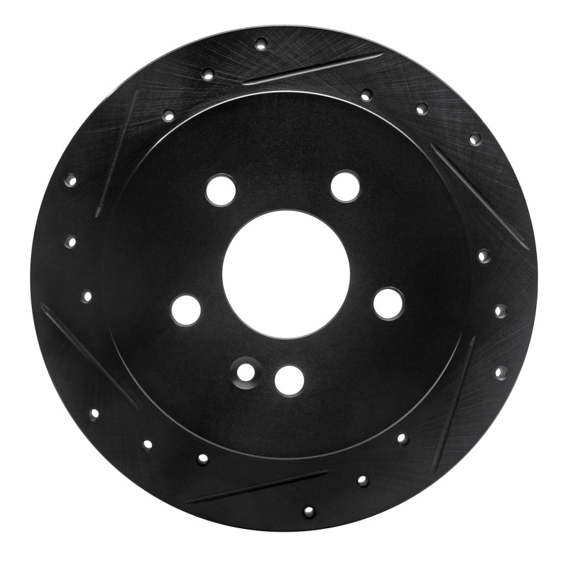 Mercedes-Benz ML430 Brake Rotor (1) - Rear Right - DFC - Drilled & Slotted - Black - `98-`05