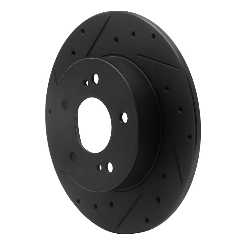 Infiniti I30 Brake Rotor (1) - Rear Left - DFC - Drilled & Slotted - Black - `94-`04