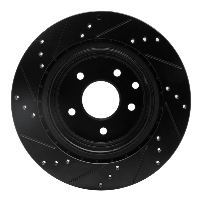 Infiniti Q40 Brake Rotor (1) - Rear Right - DFC - Drilled & Slotted - Black - `05-`25