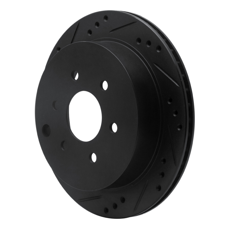 Nissan Frontier Brake Rotor (1) - Rear Left - DFC - Drilled & Slotted - Black - `05-`25