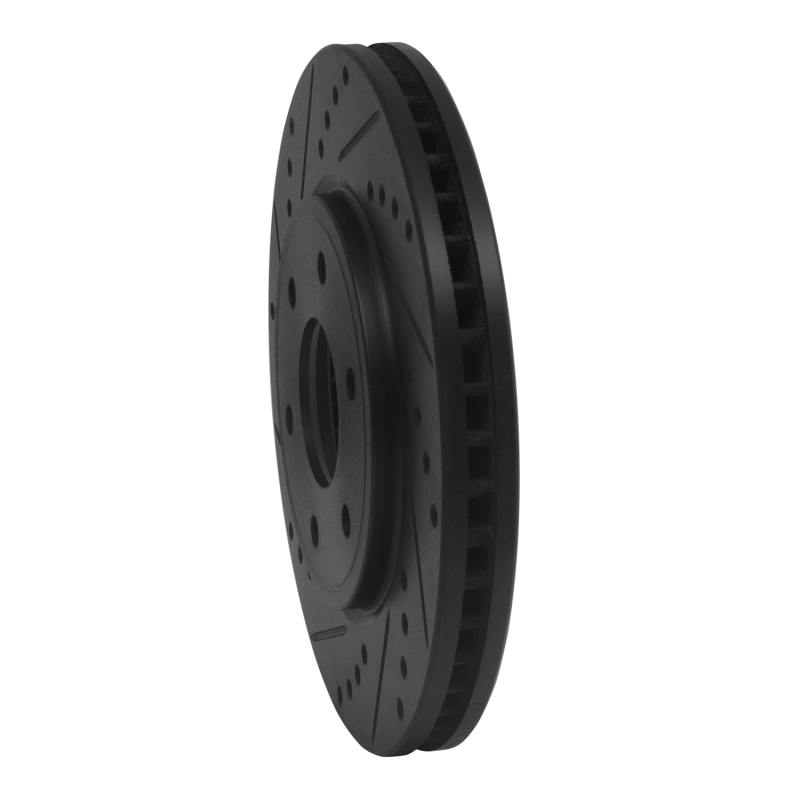 Nissan Frontier Brake Rotor (1) - Front Left - DFC - Drilled & Slotted - Black - `05-`21