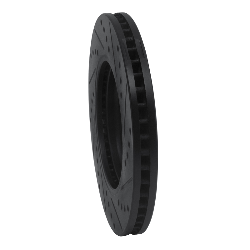 Nissan Frontier Brake Rotor (1) - Front Left - DFC - Drilled & Slotted - Black - `05-`21