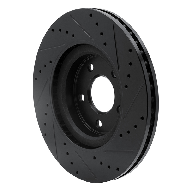 Infiniti JX35 Brake Rotor (1) - Front Left - DFC - Drilled & Slotted - Black - `13-`15