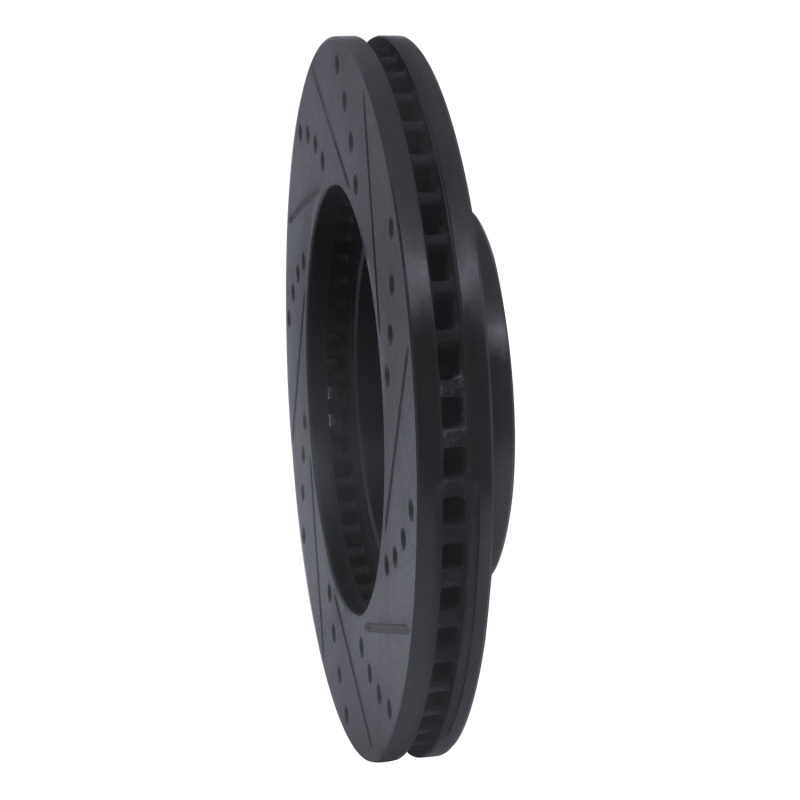 Infiniti Q45 Brake Rotor (1) - Front Left - DFC - Drilled & Slotted - Black - `97-`01