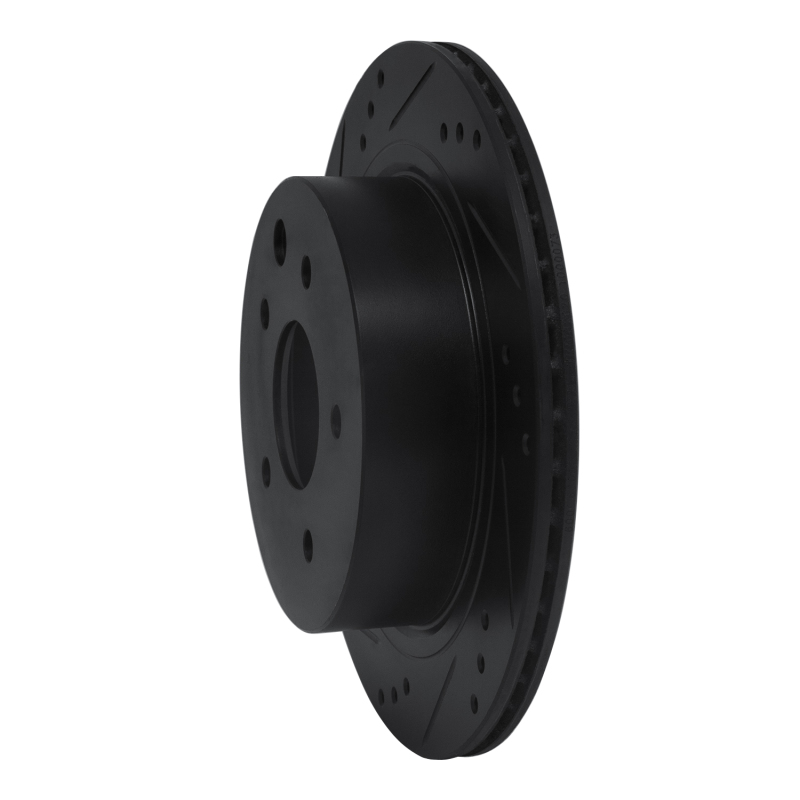 Infiniti Q45 Brake Rotor (1) - Rear Left - DFC - Drilled & Slotted - Black - `02-`06