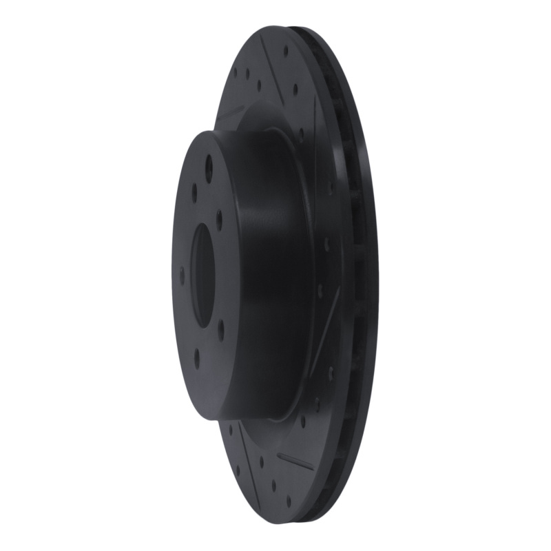 Infiniti G35 Brake Rotor (1) - Rear Right - DFC - Drilled & Slotted - Black - `03-`08