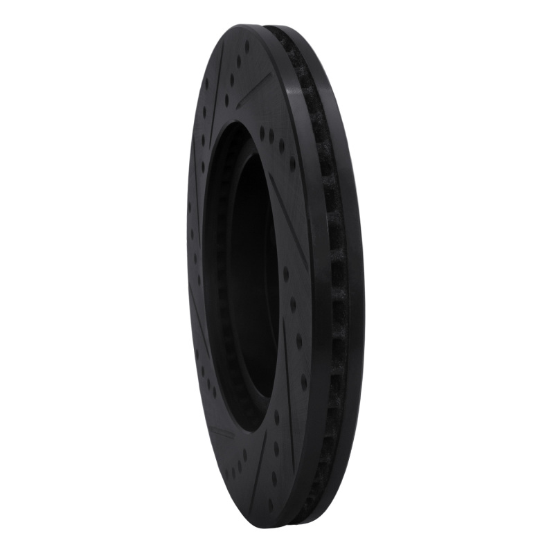 Mitsubishi Galant Brake Rotor (1) - Front Right - DFC - Drilled & Slotted - Black - `04-`12