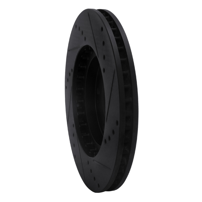 Mitsubishi Endeavor Brake Rotor (1) - Front Left - DFC - Drilled & Slotted - Black - `04-`11